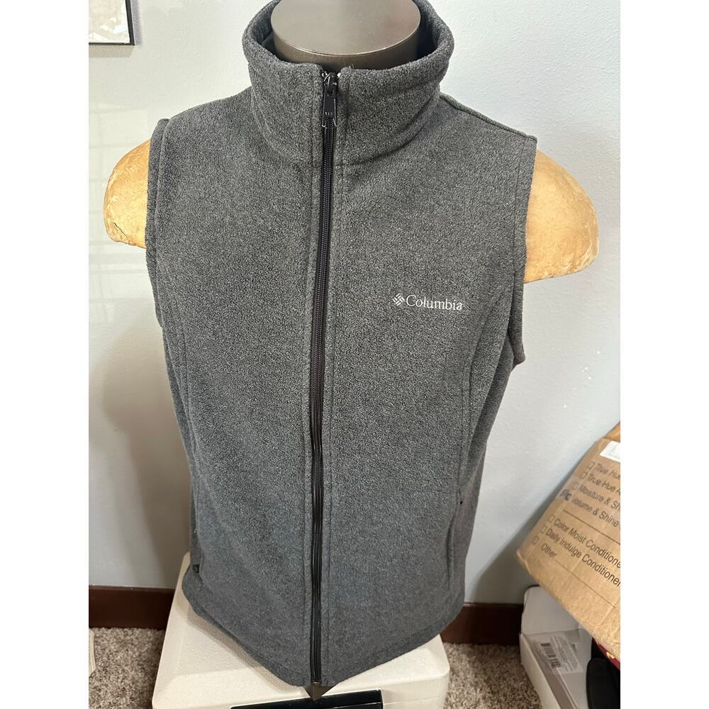 Columbia Mens XL Gray Fleece Vest